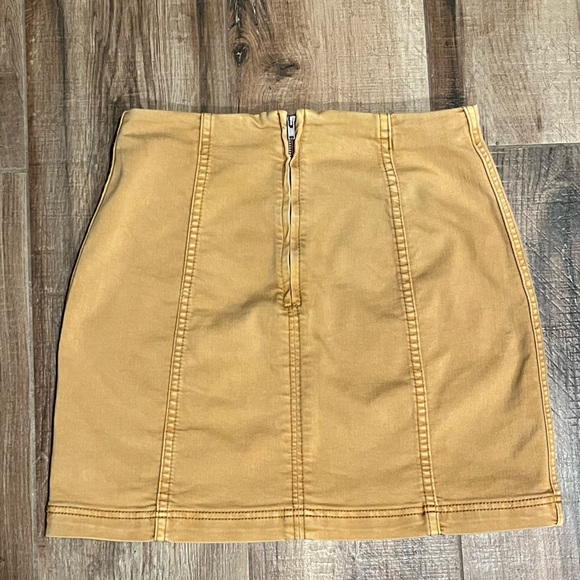 Free People Modern Femme Denim Mini Boho Skirt - Picture 3 of 7